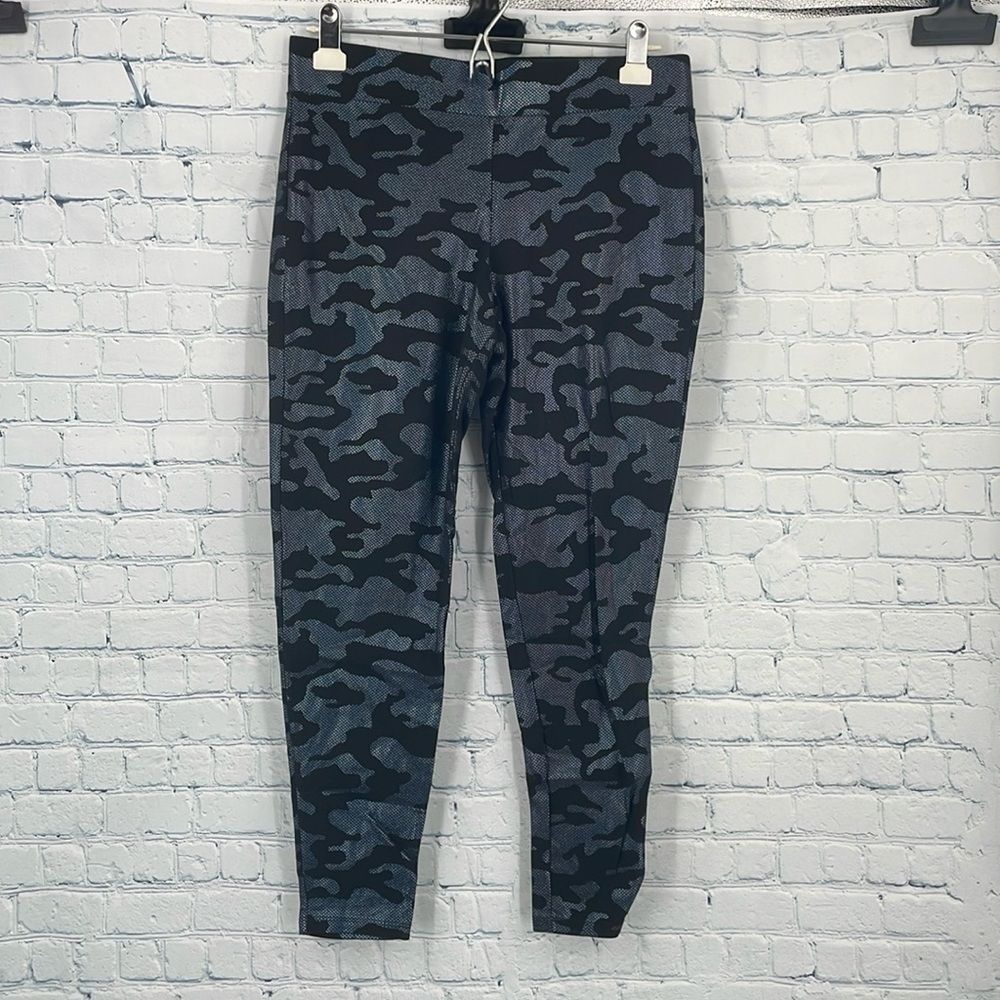 Metallic Mermaid Camo Torrid 1X Stretchy Leggings Black Blue Comfy Gym Workout